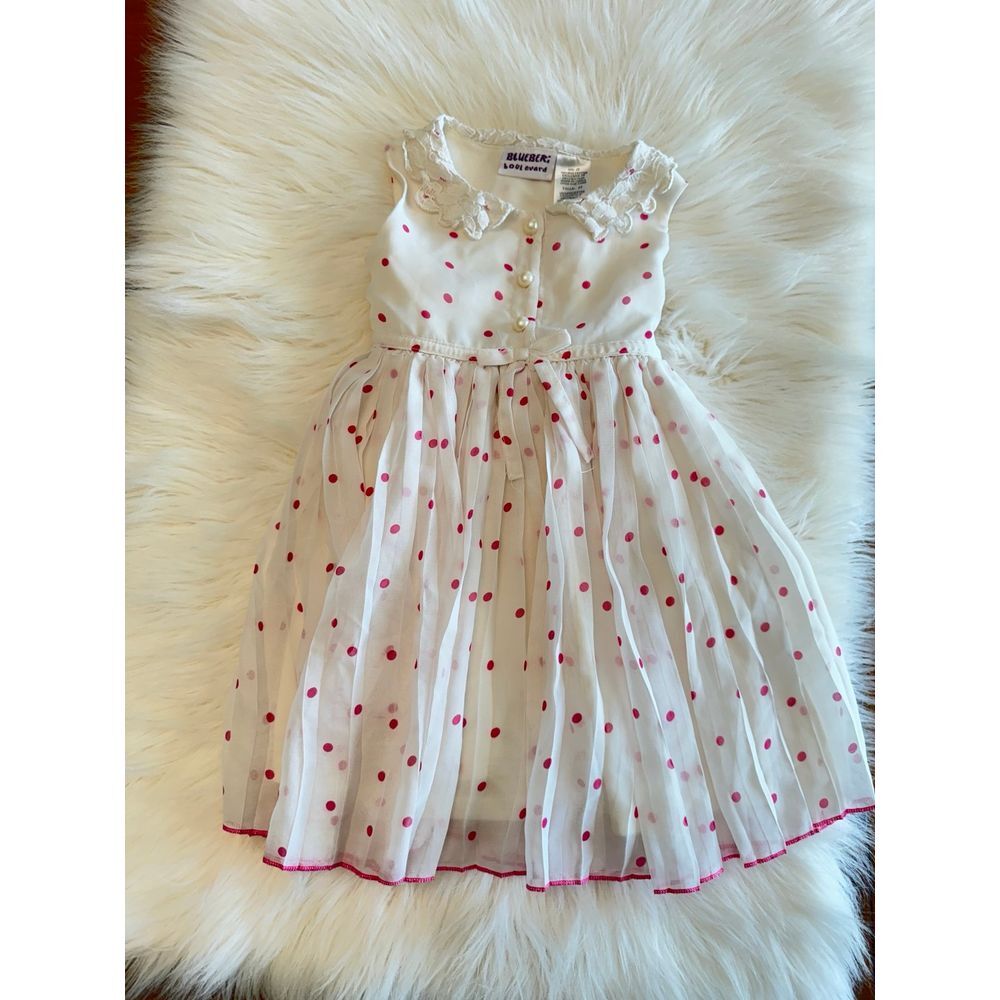 blueberi boulevard‎ polka dot dress size 2t